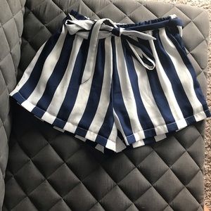 Pinstripe shorts